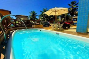 Linda casa beira mar com piscina privativa próximo a Guarajuba